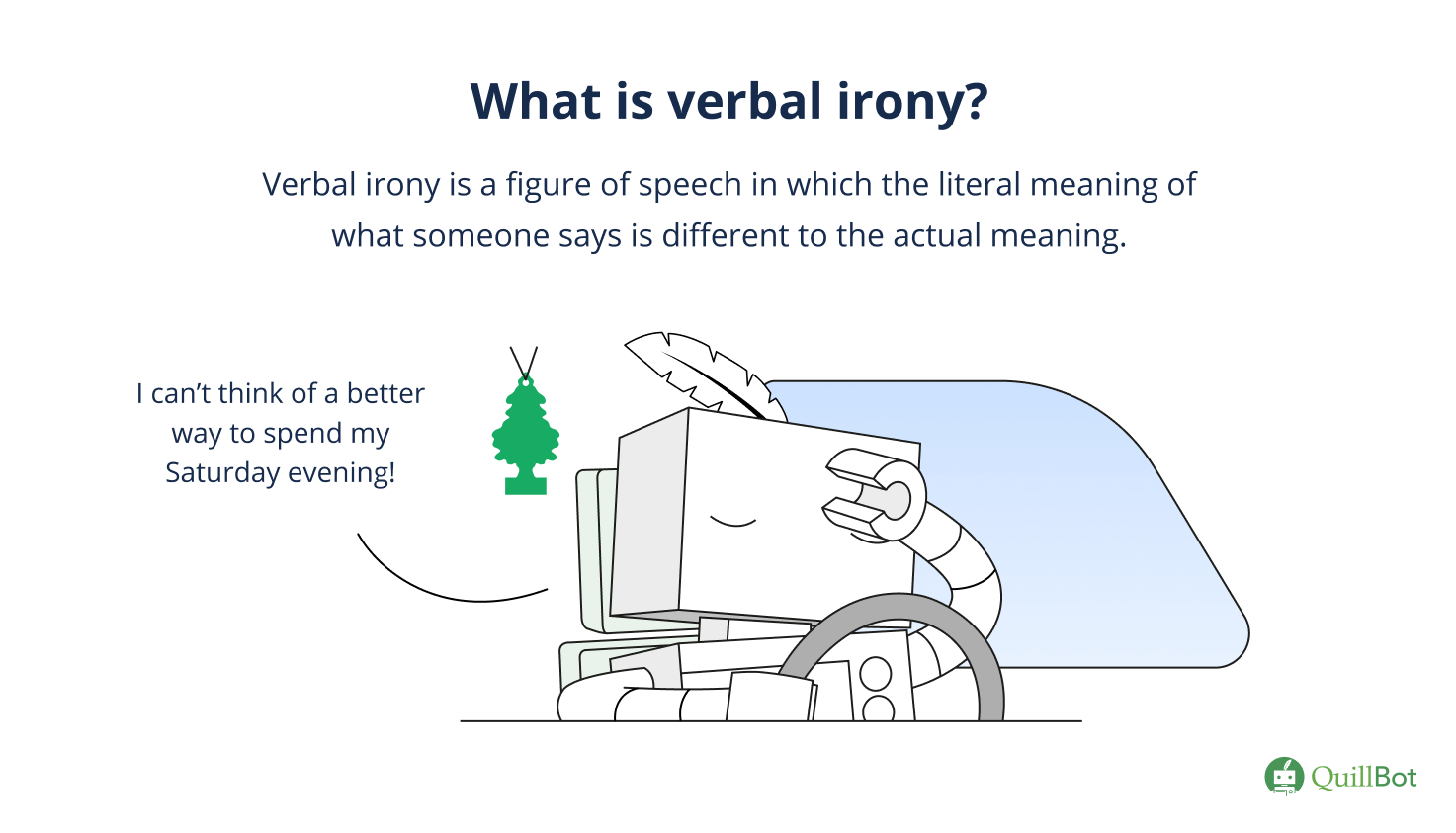 What is verbal irony