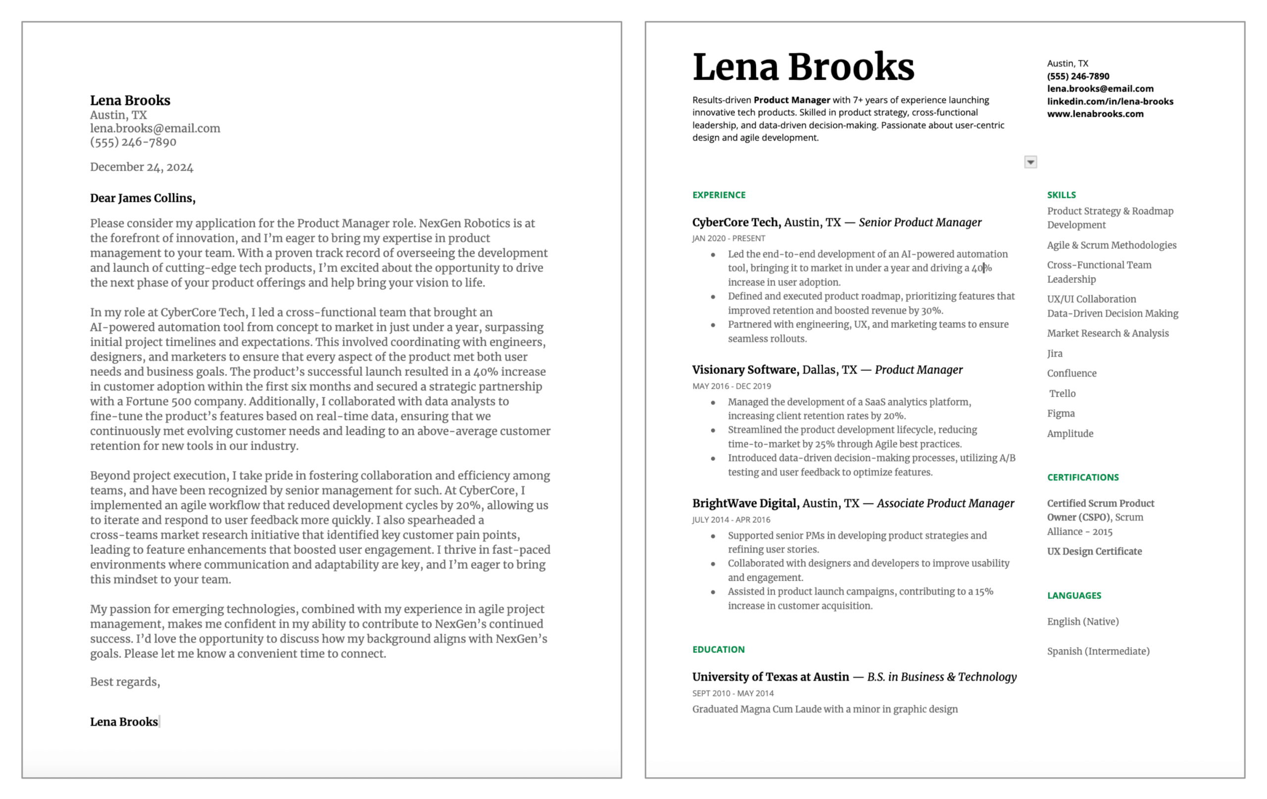 Cover letter vs resume