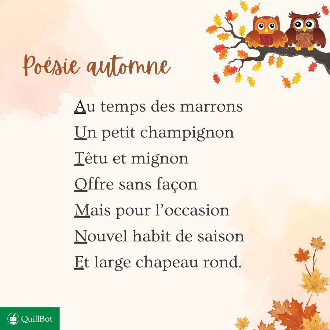 poésie automne