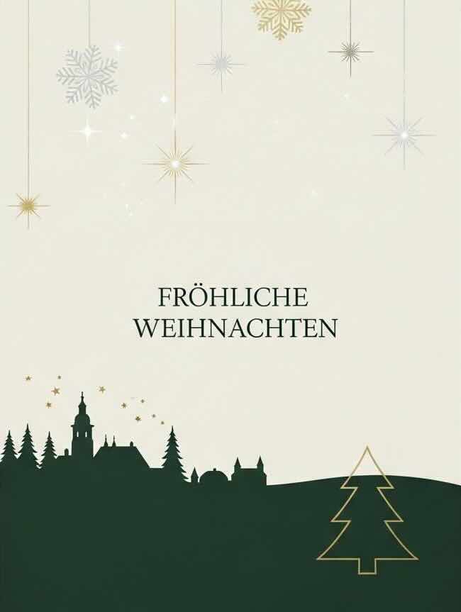 Karte: Fröhliche Weihnachten
