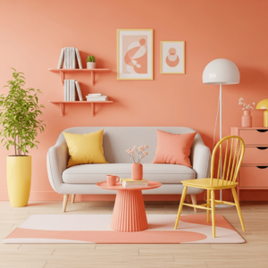 Apricot Room Analogous Colors