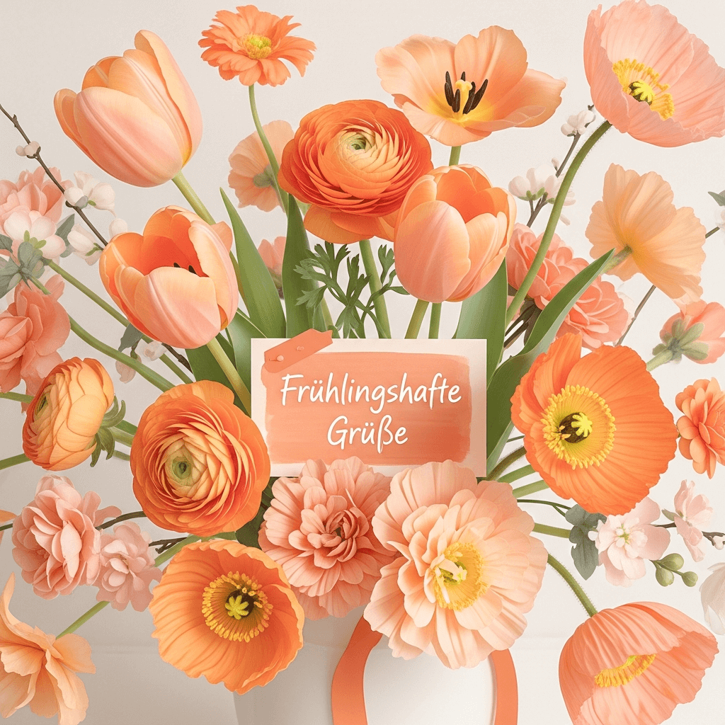 Apricot spring greeting 1