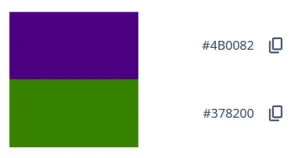 Complementary color of indigo