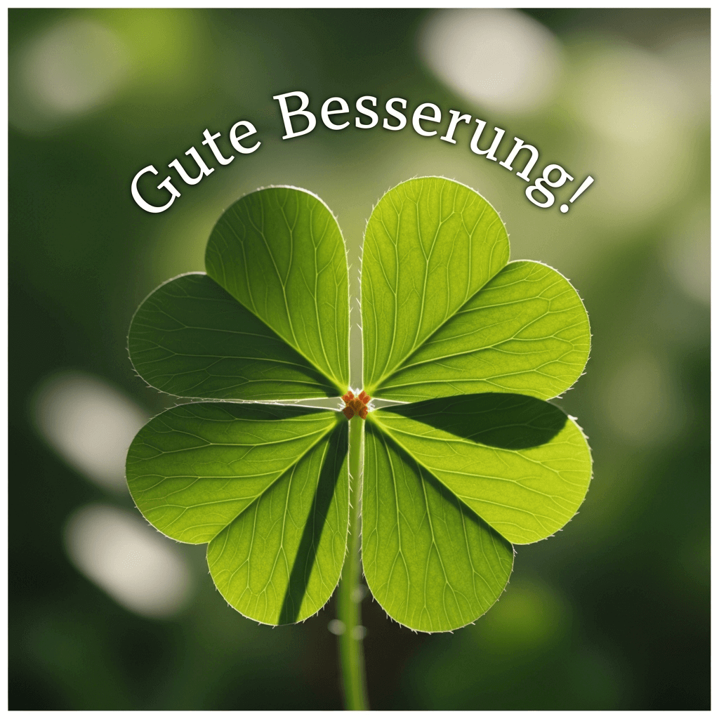 Gute Besserung Kleeblatt