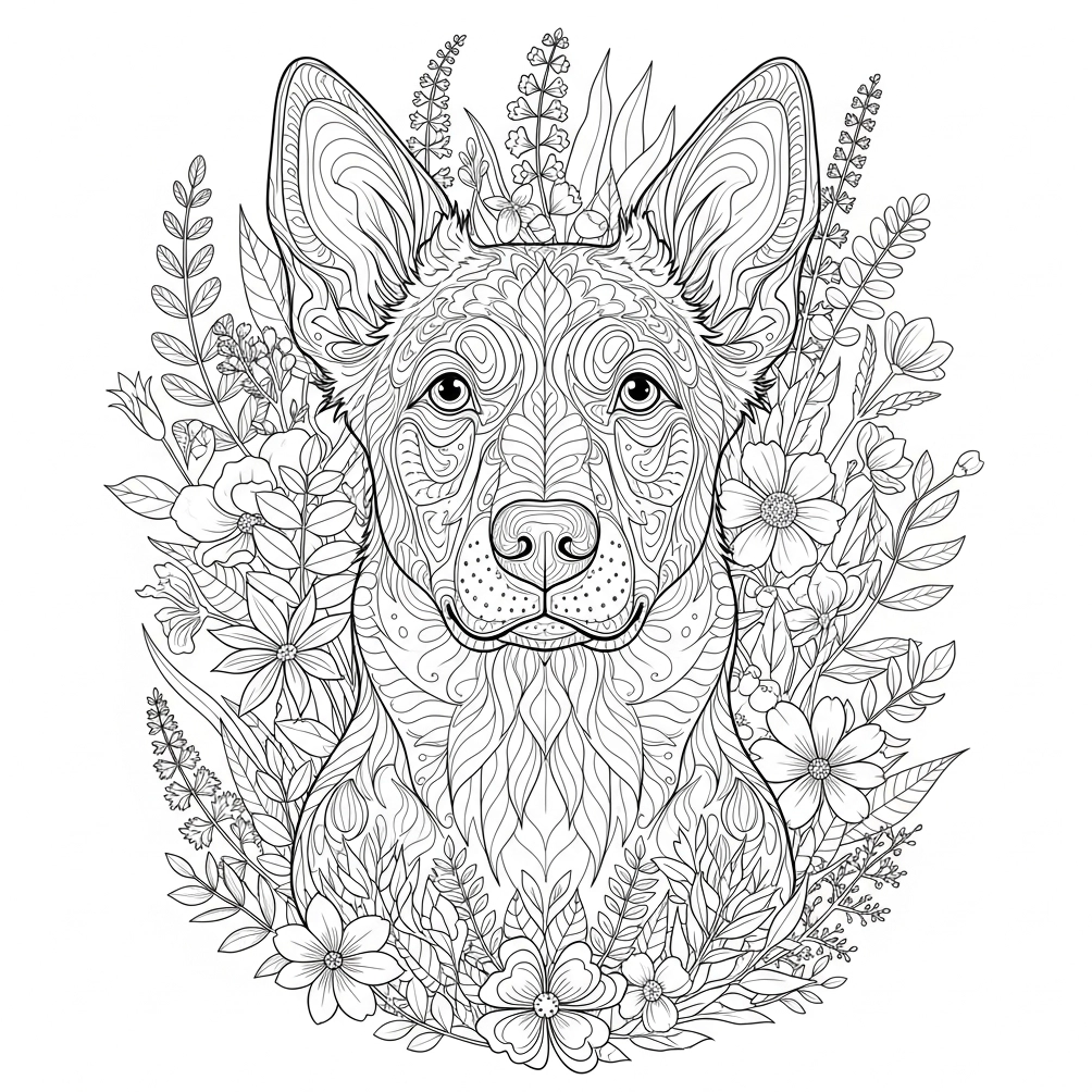 Ausmalbilder Hunde