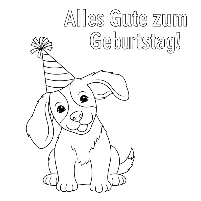 Ausmalbilder Hunde