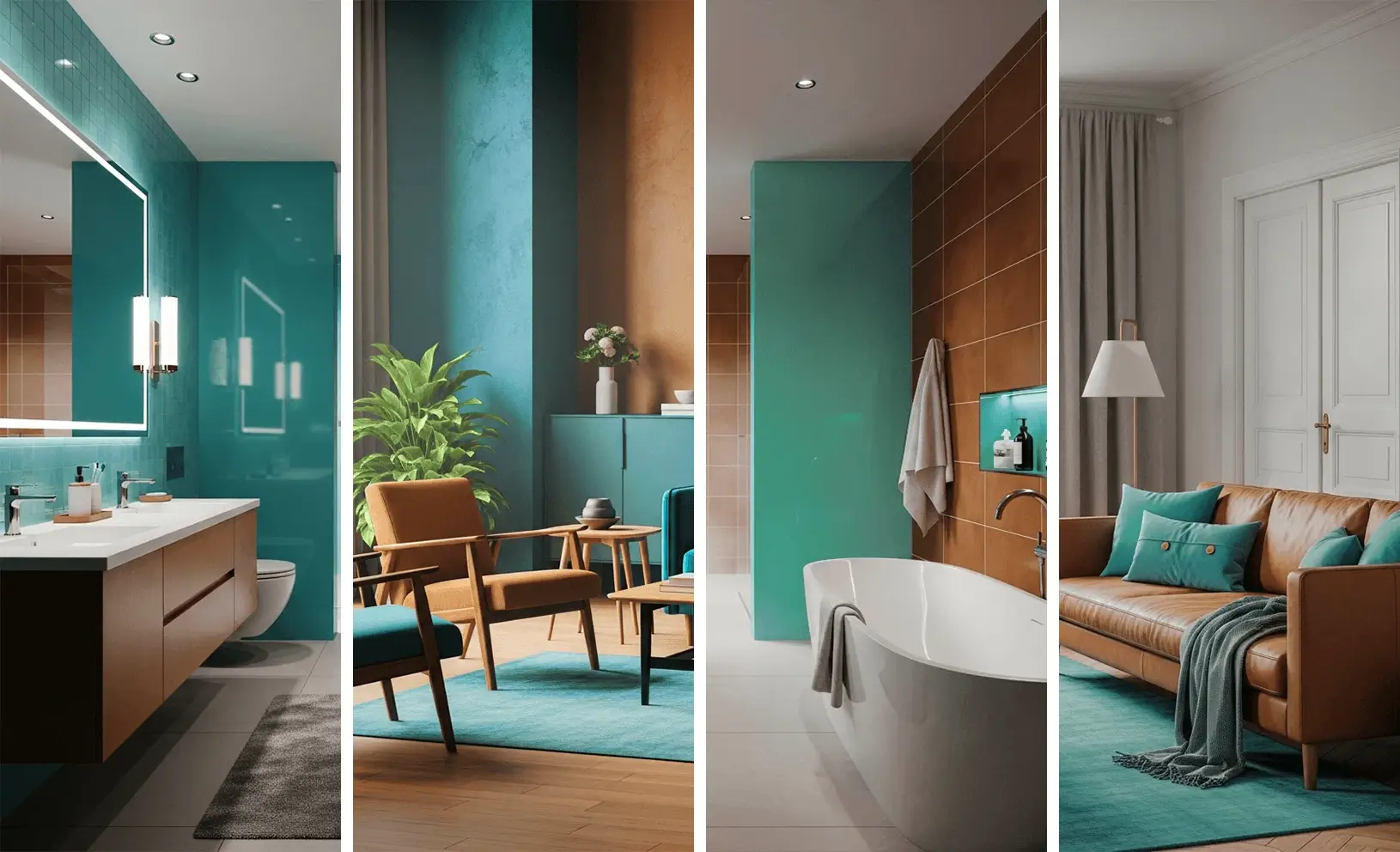 Cognac mit Komplementärfarben