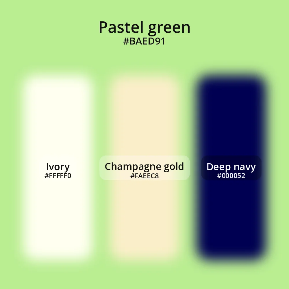 Pastel green color palette 4