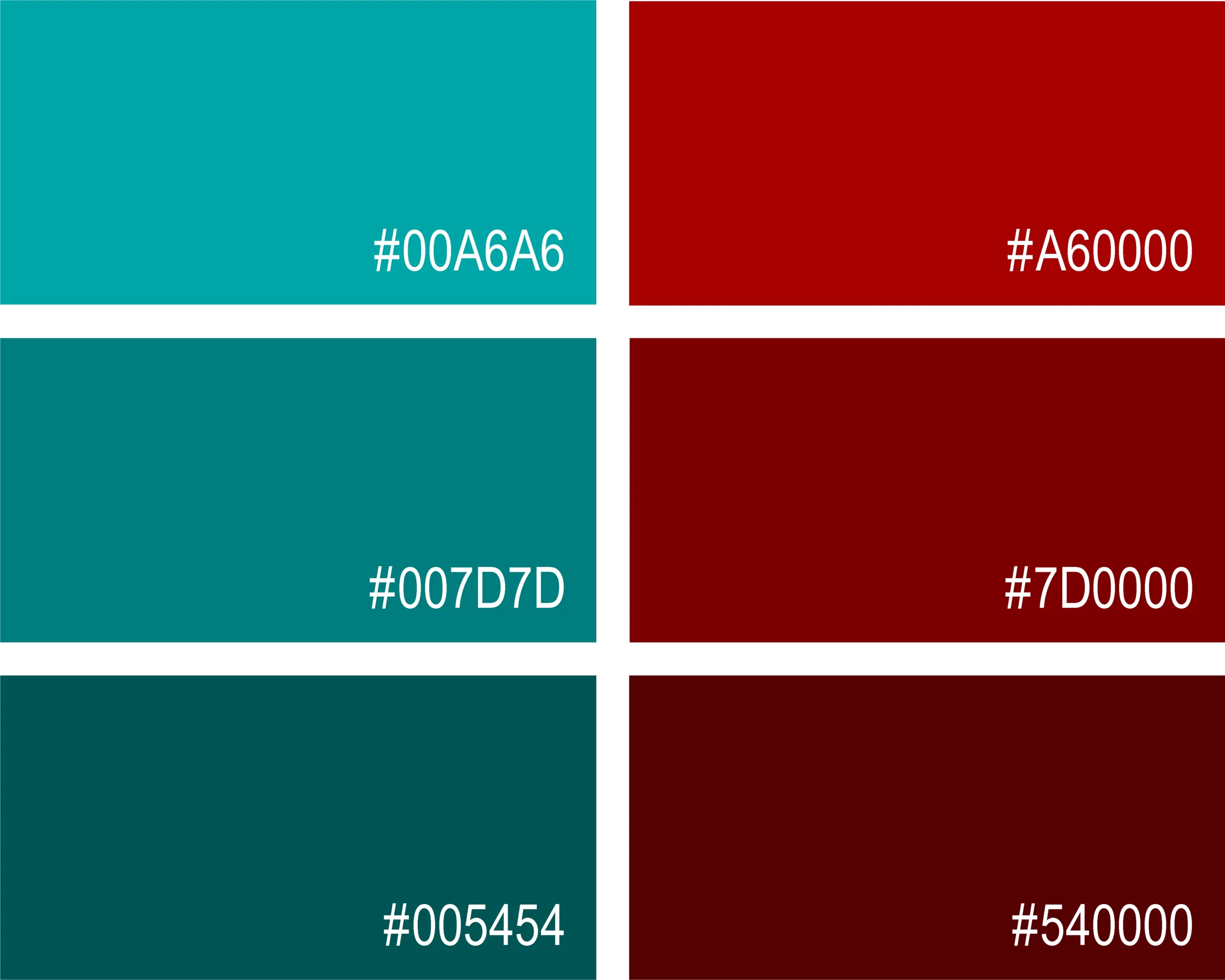 Petrol und Komplementärfarben