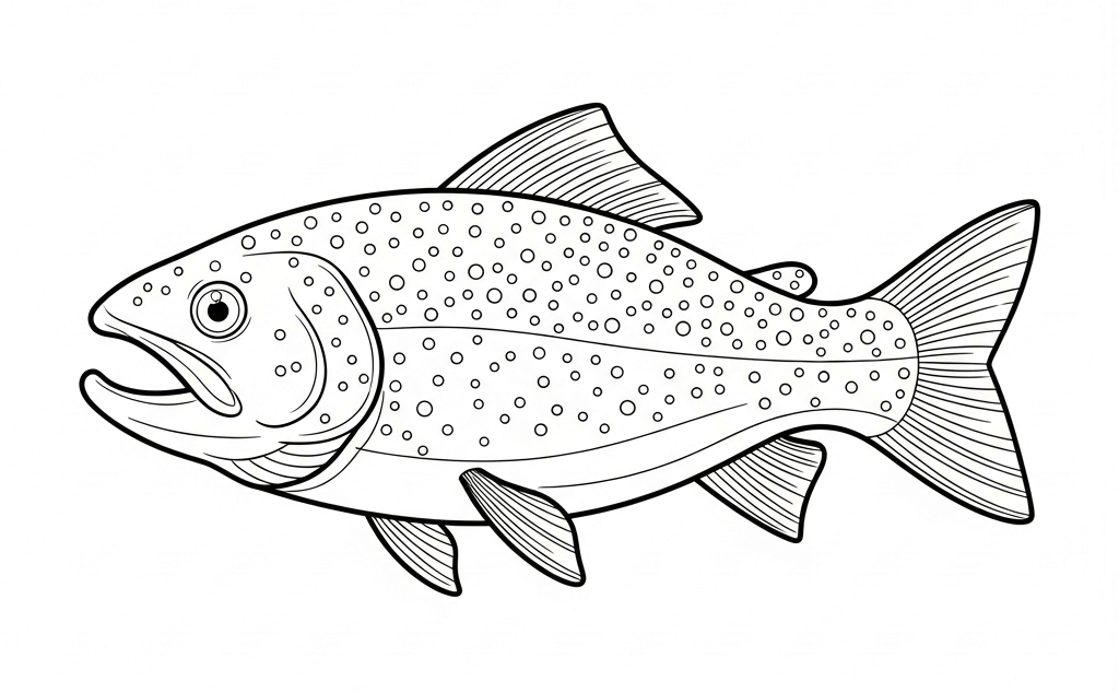 coloriage poisson d'avril ecole carpe modele