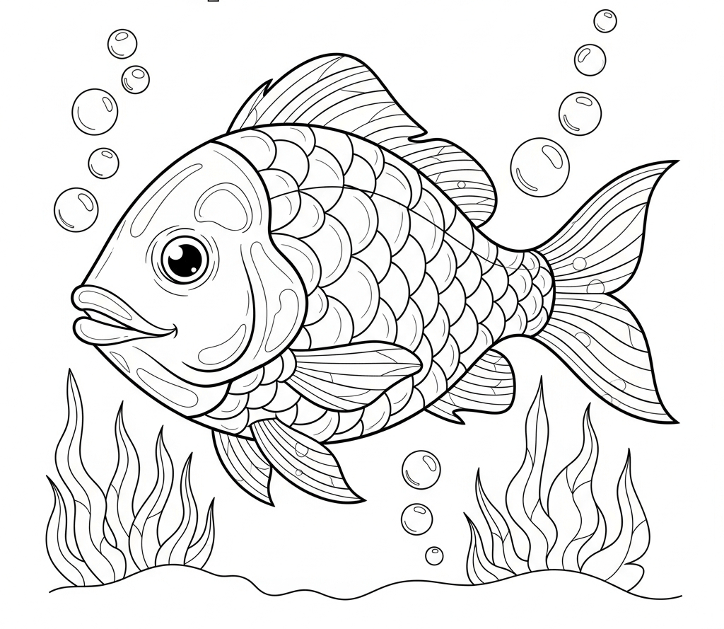 coloriage poisson d'avril ecole