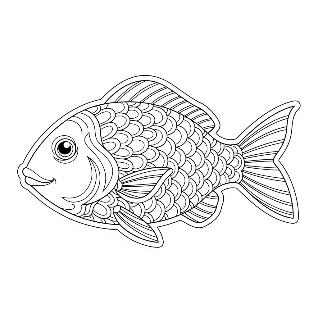 coloriage poisson d'avril ecole maternelle
