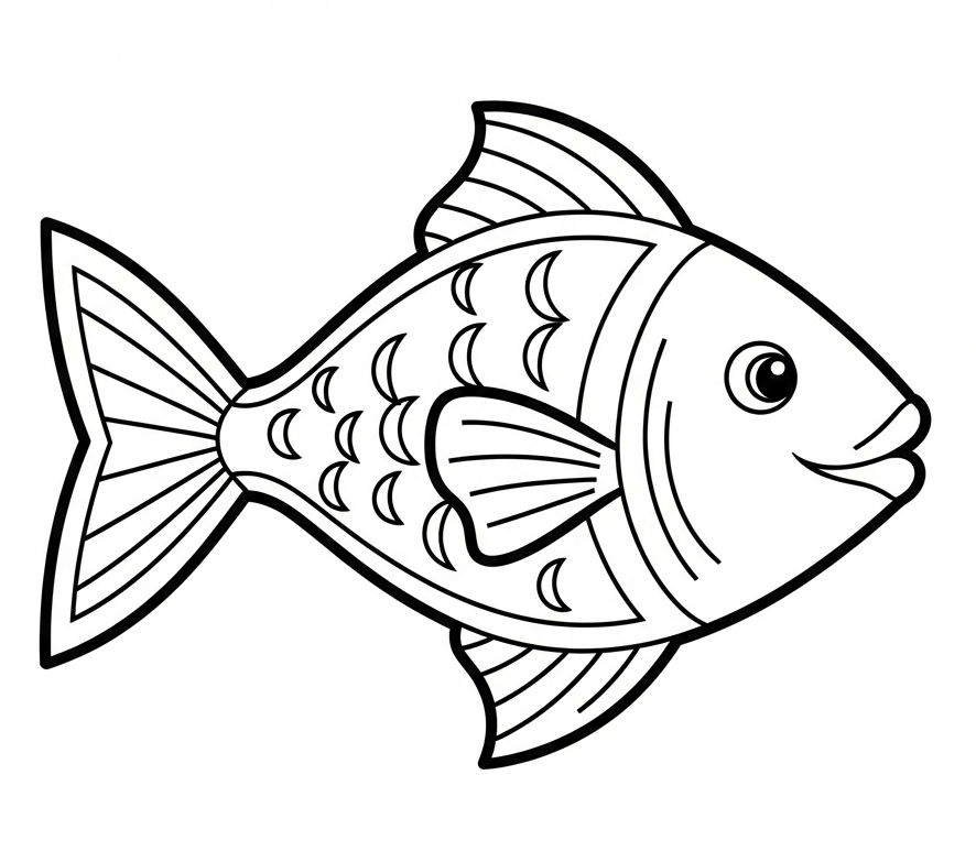 coloriage poisson d'avril ecole petite section