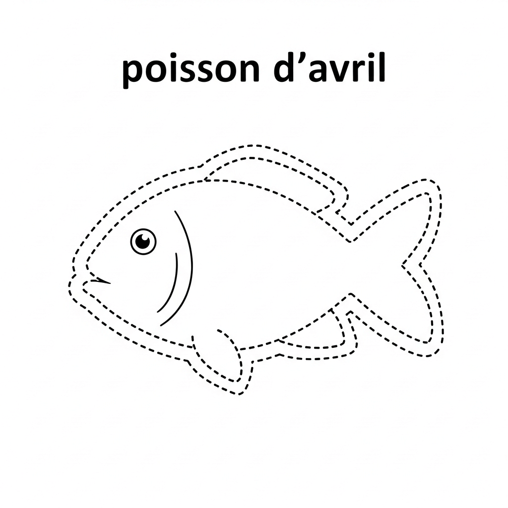 coloriage poisson d'avril maternelle