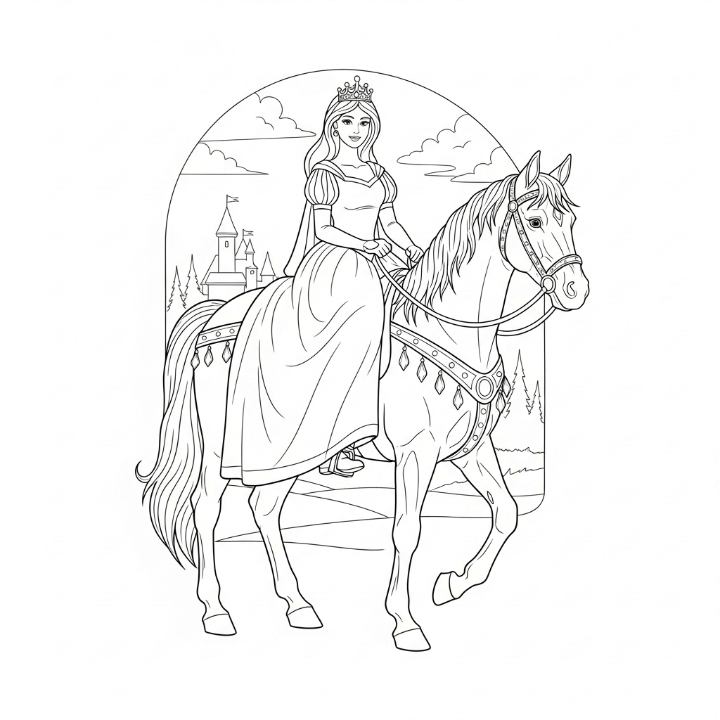 coloriage princesse