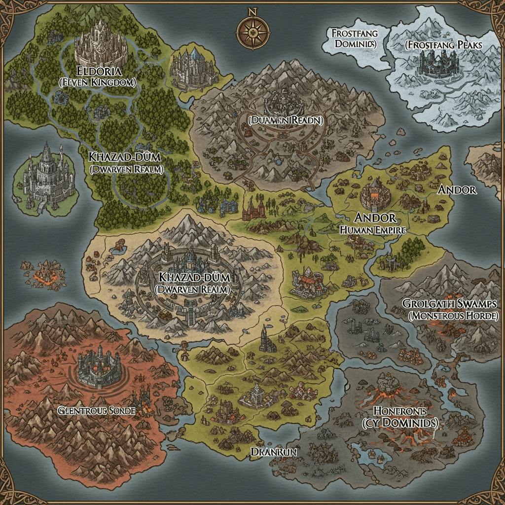 warring nations map created with the fantasy map generator