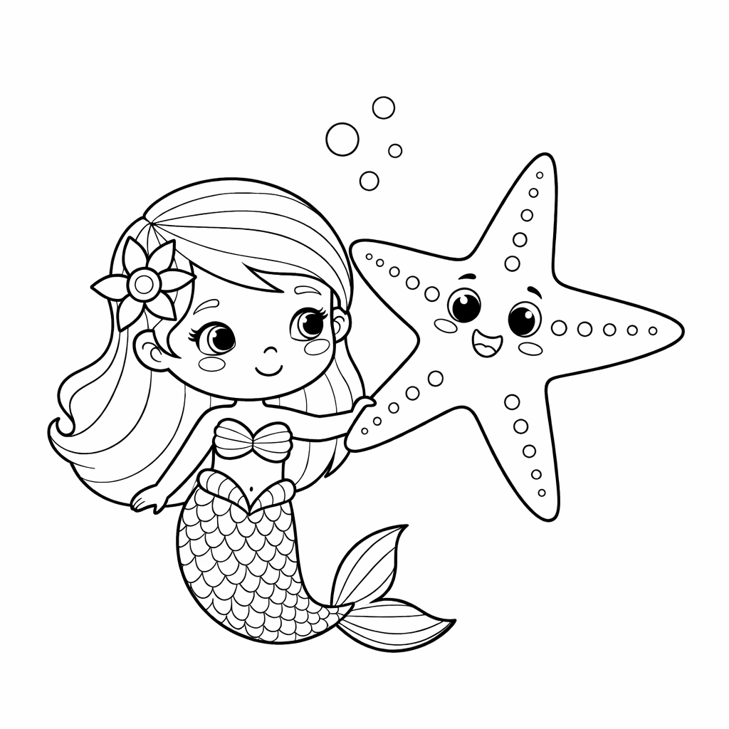 Meerjungfrau Seestern