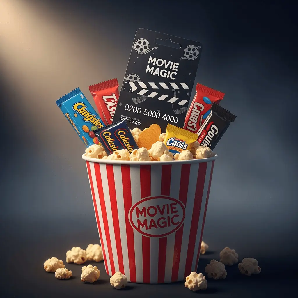 a movie-themed gift card idea