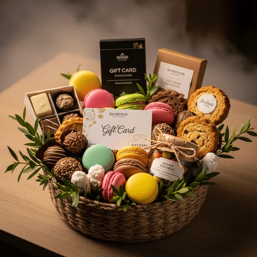 a sweet treats themed gift card idea