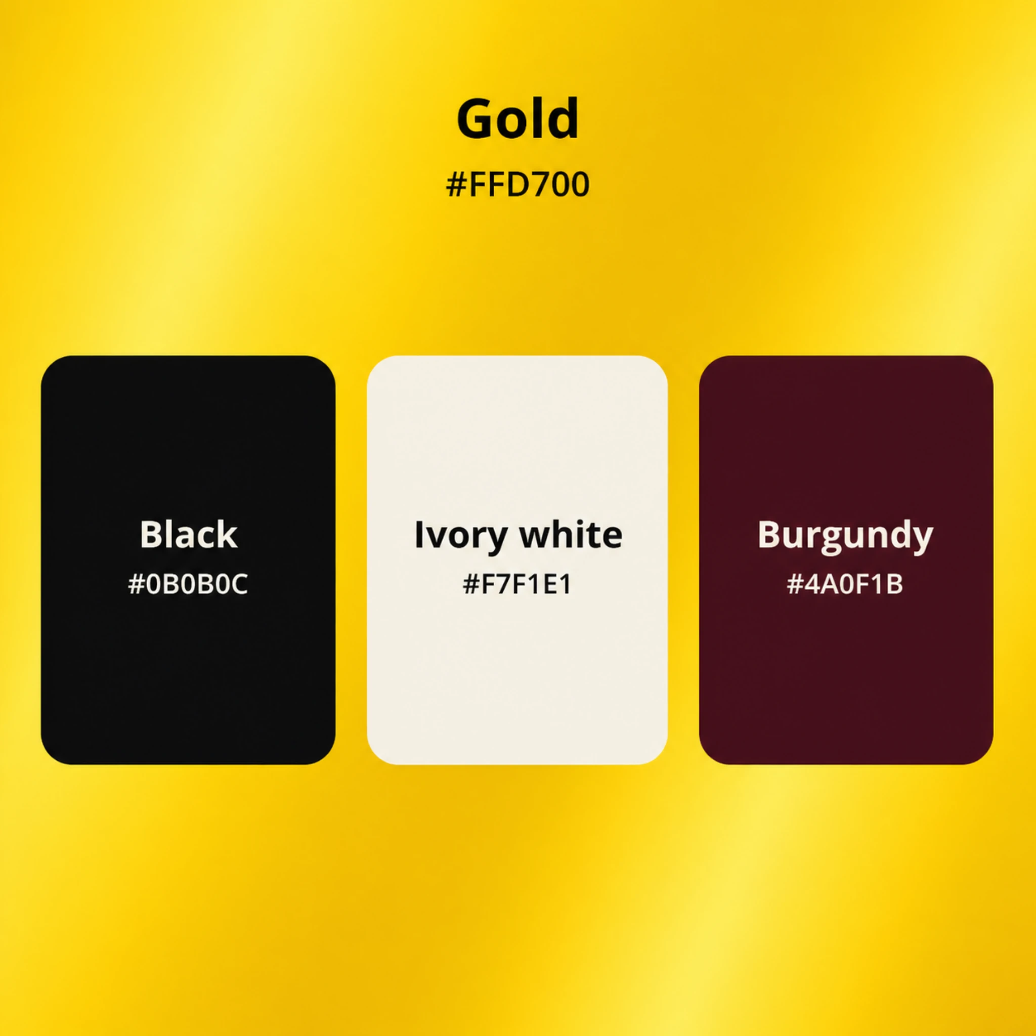 Gold color palette 1