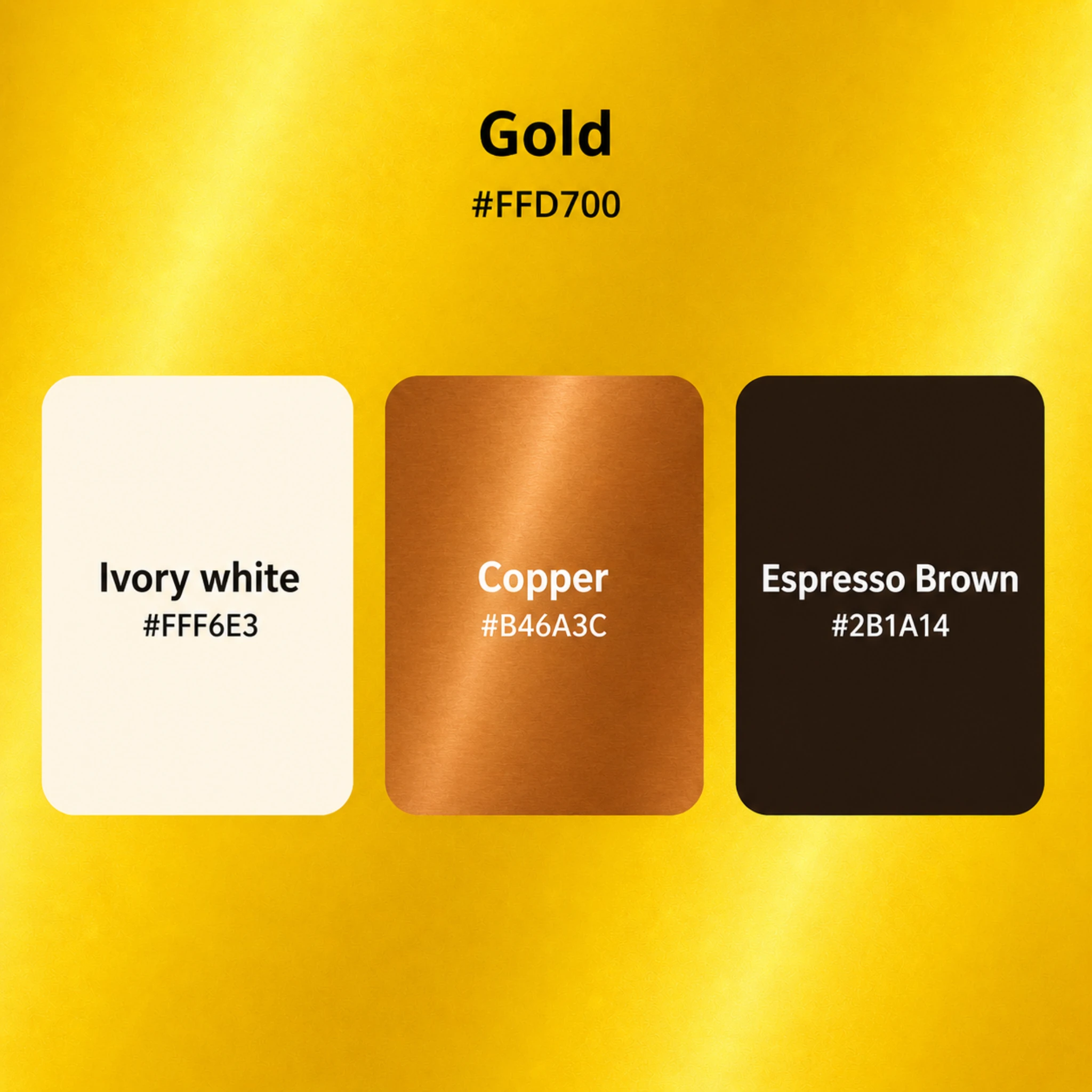 Gold color palette 3
