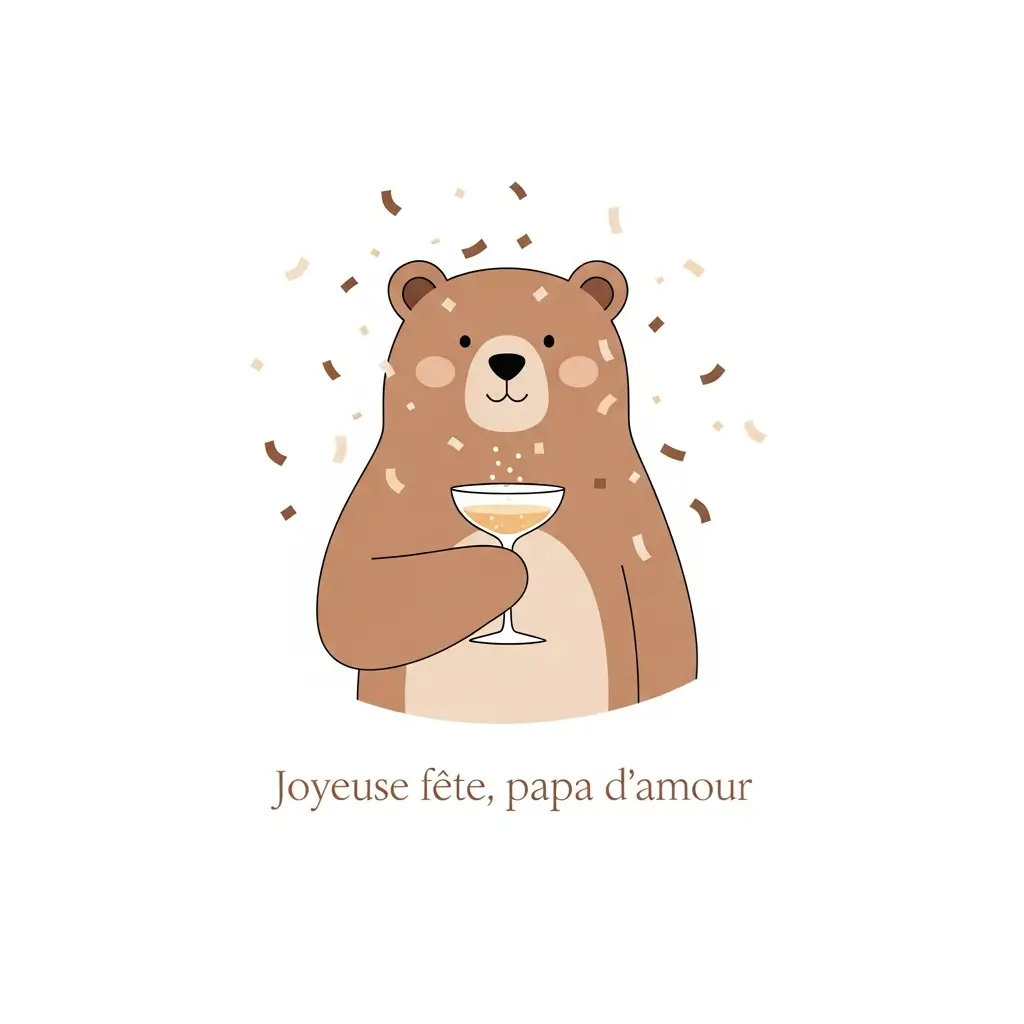 carte fête des pères simple