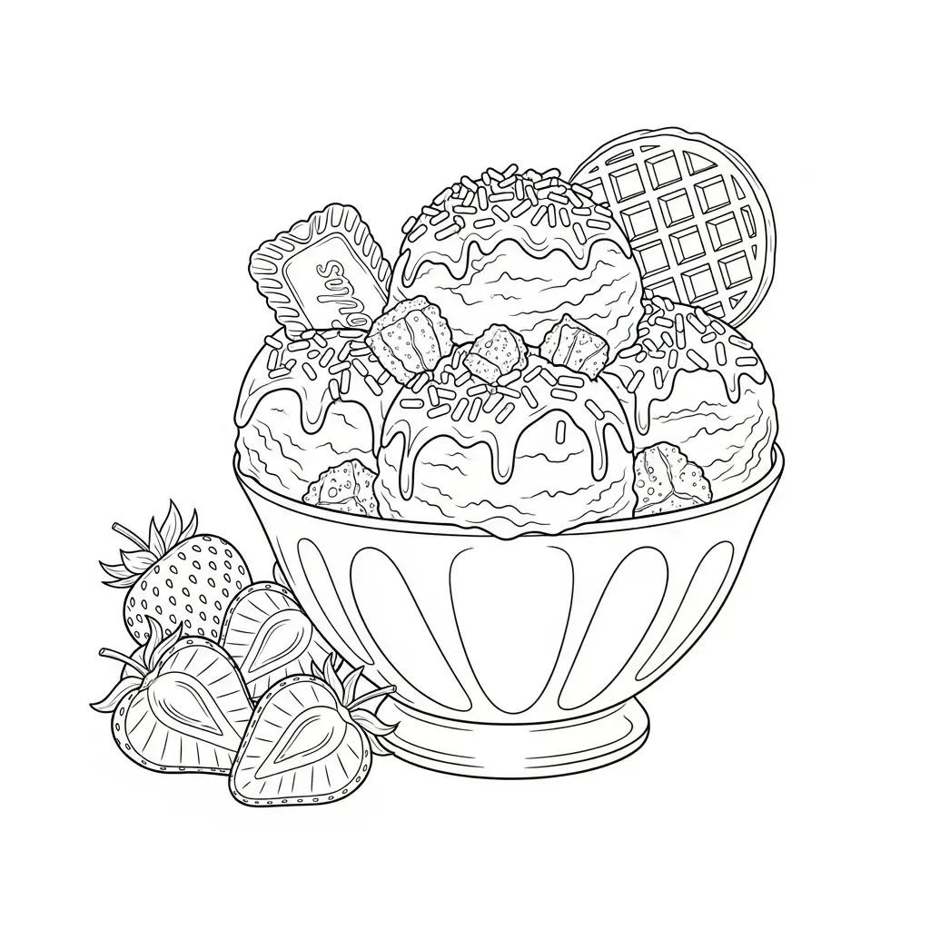 coloriage coupe de glace