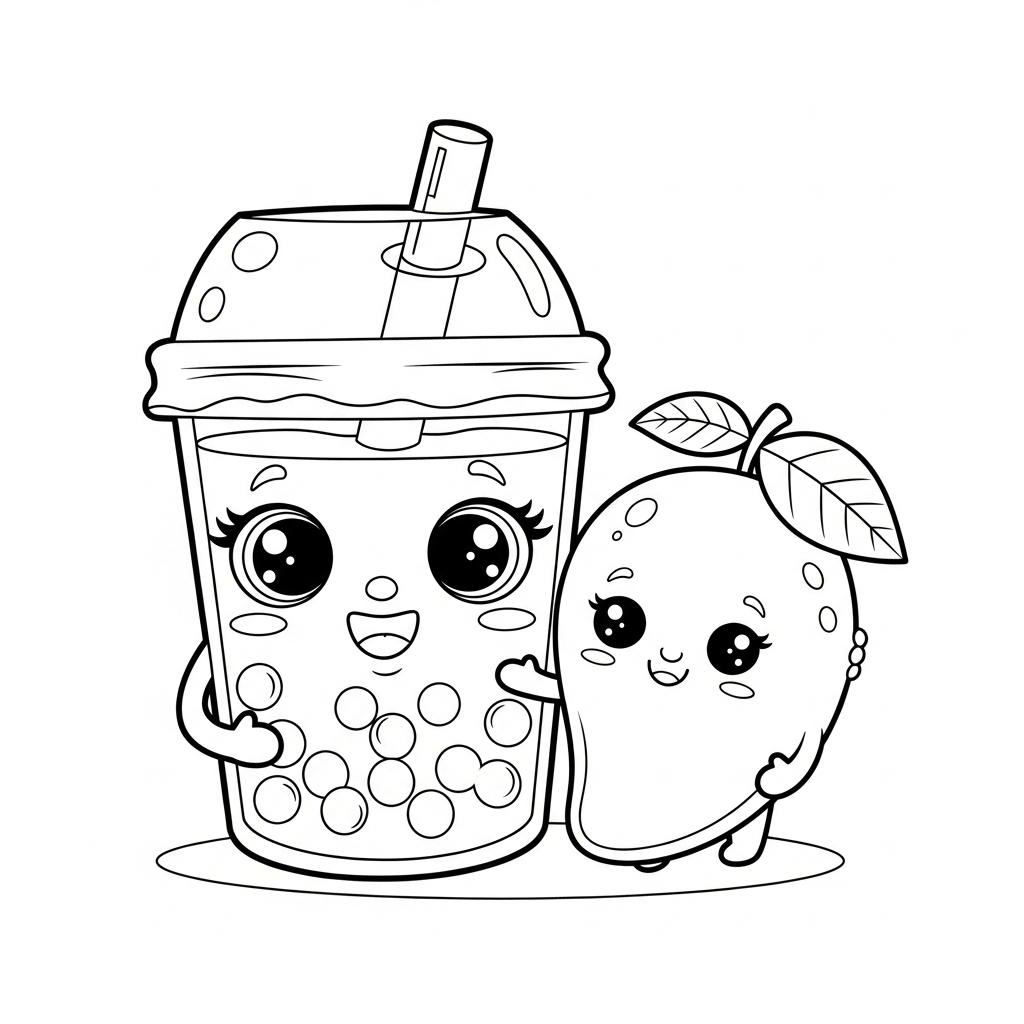 Bubble Tea mit Mango