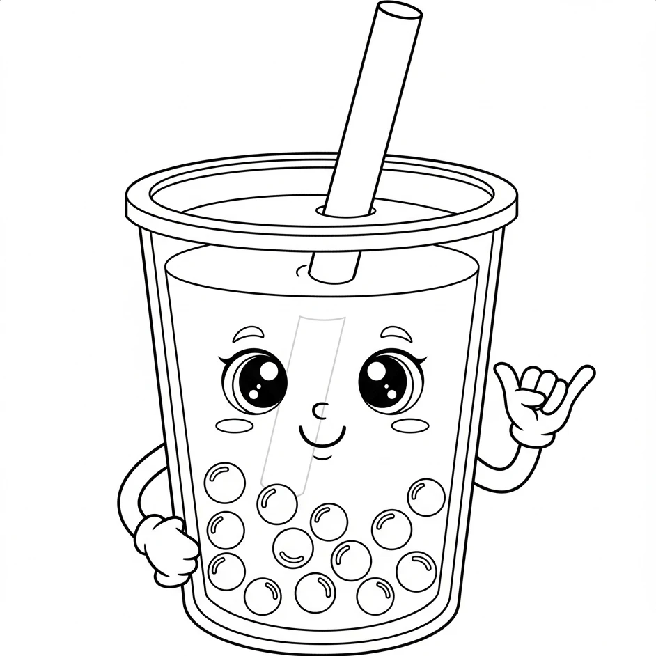 Bubble Tea hang loose