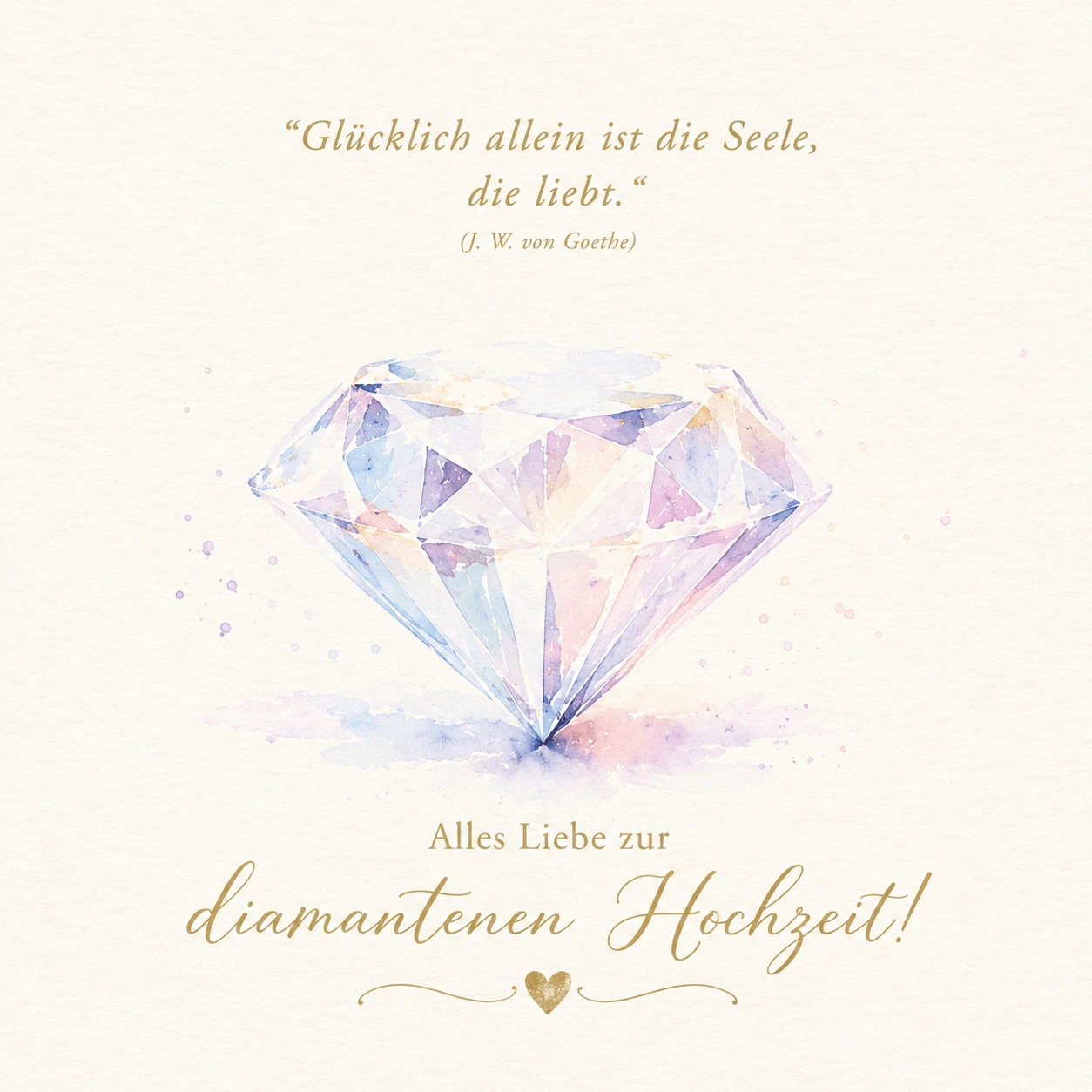 diamantene Hochzeit