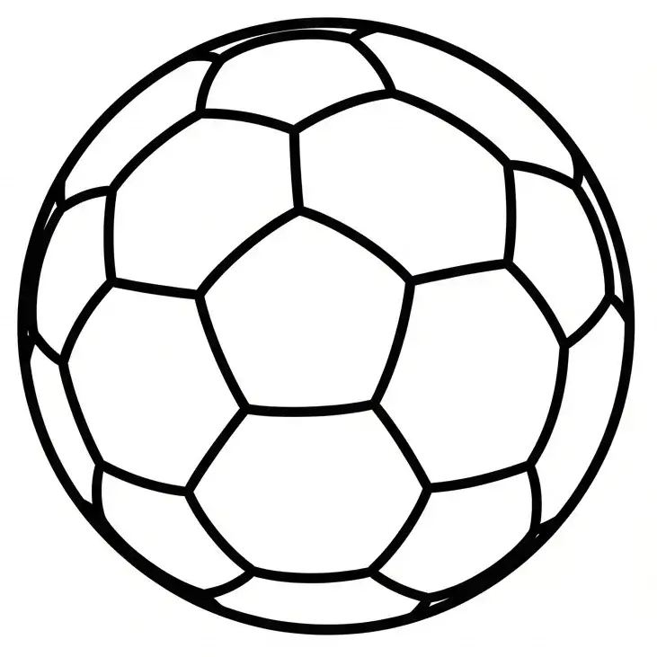 coloriage football ballon a colorier