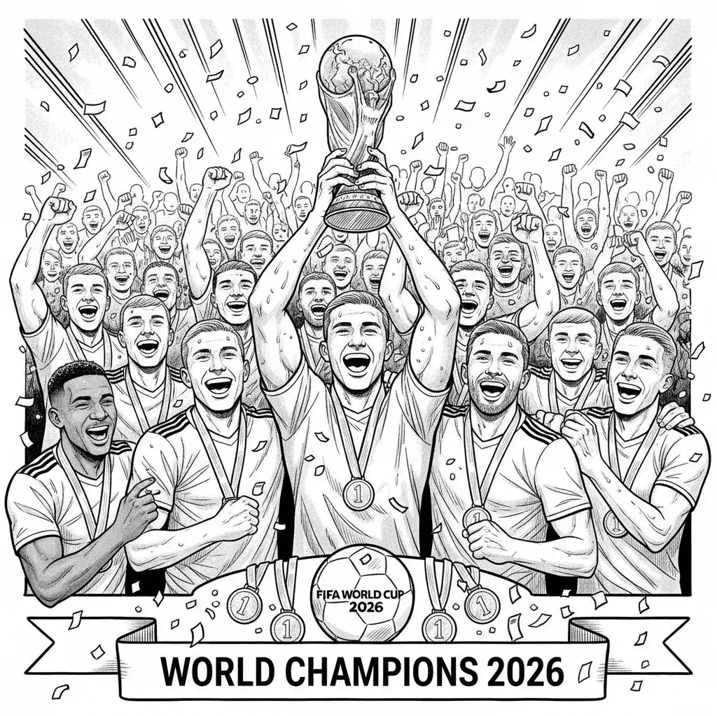 coloriage football celebrations