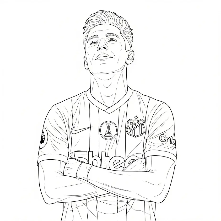 coloriage football dessin joueur
