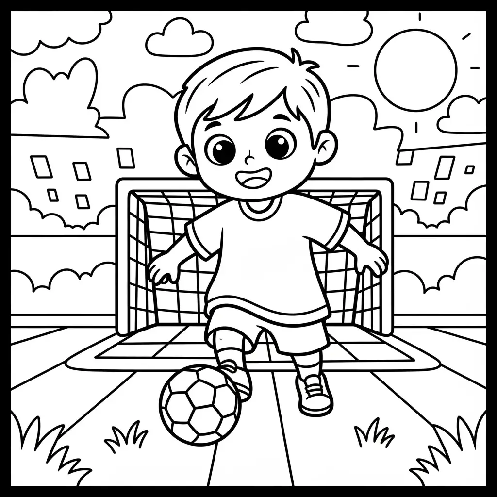 coloriage football dessin maternelle