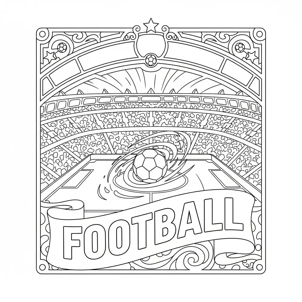 coloriage football dessin