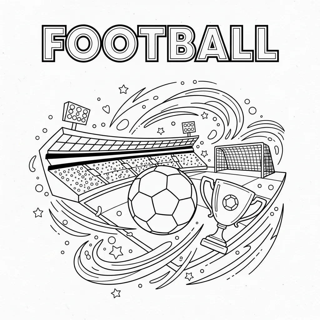 coloriage football enfant