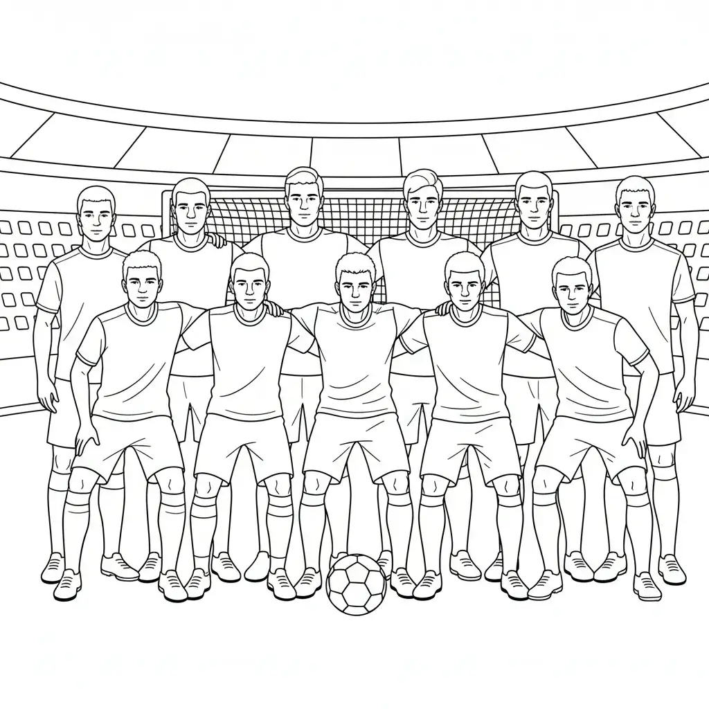 coloriage football equipe