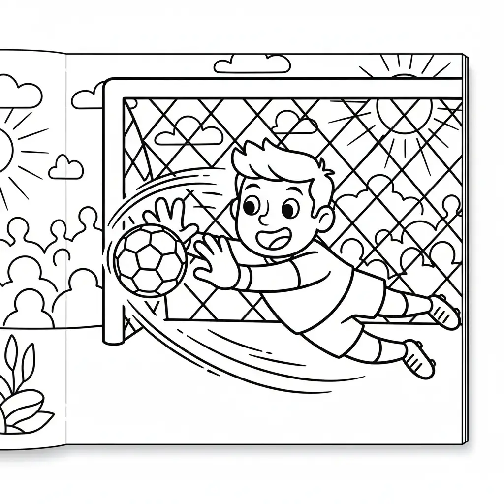 coloriage football simple