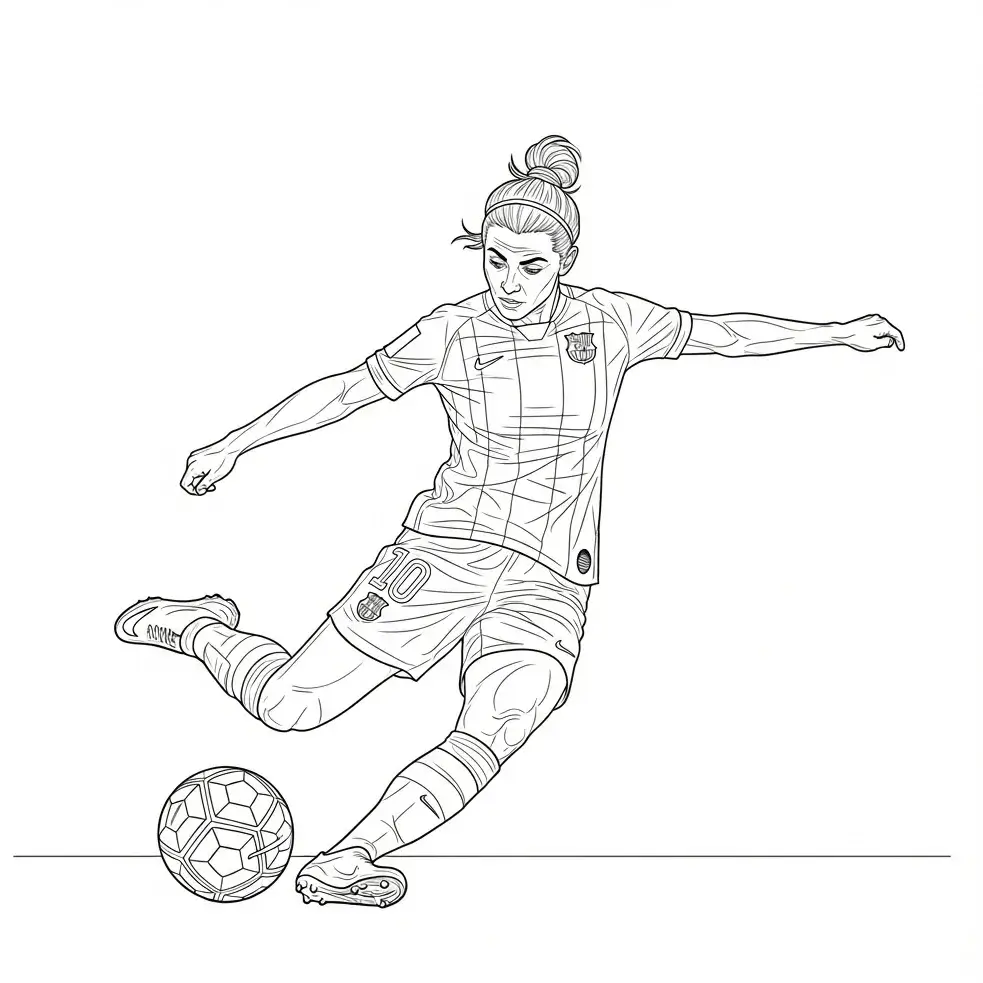 coloriage football tir au but