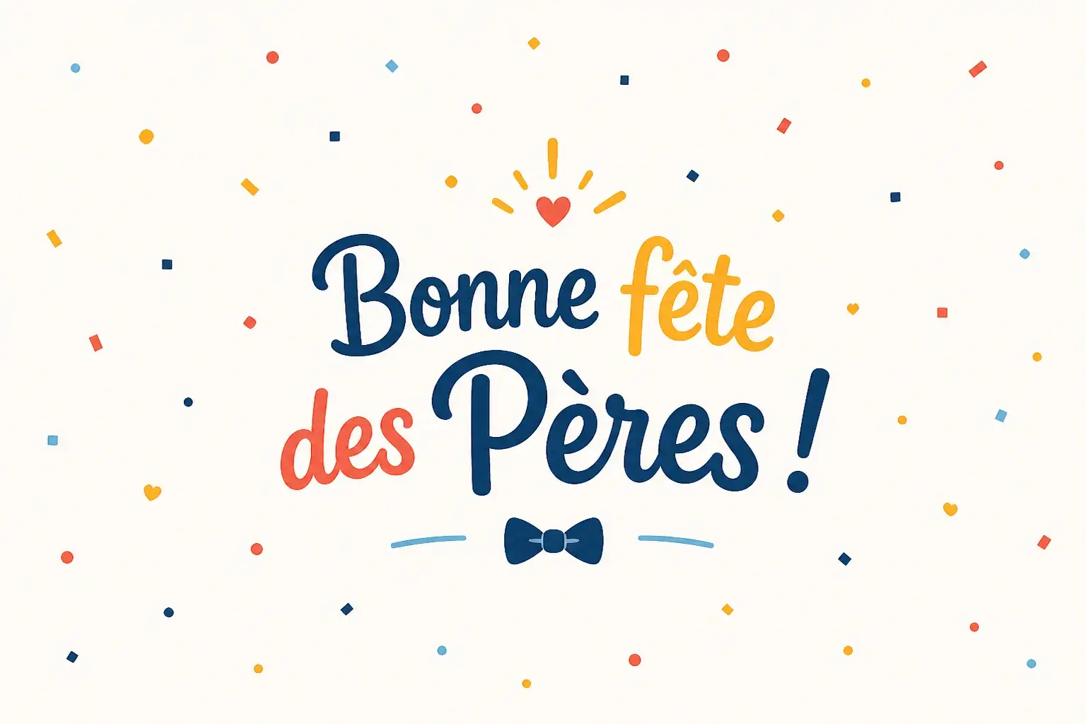 dessin fete des peres confettis