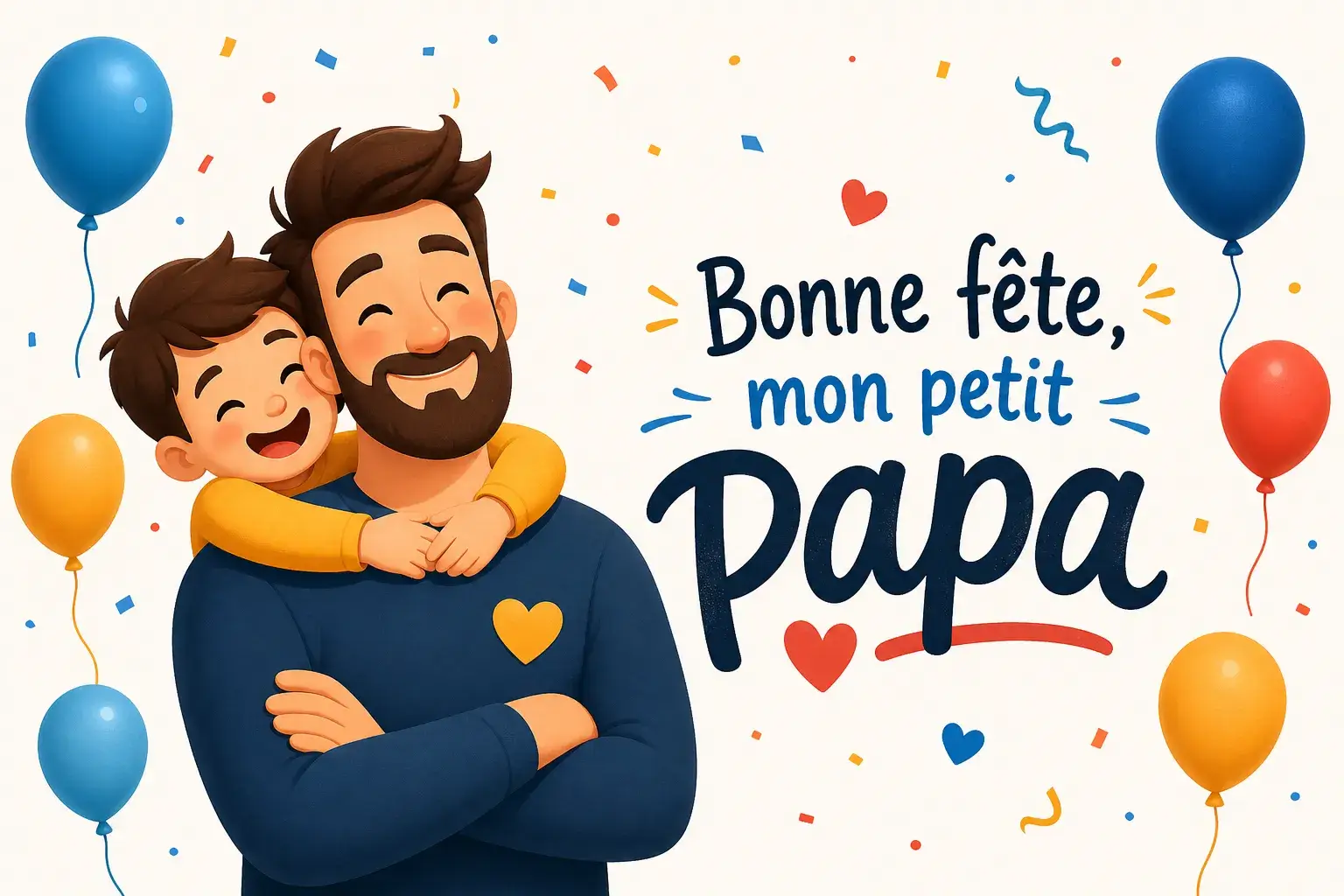 dessin fete des peres cartoon