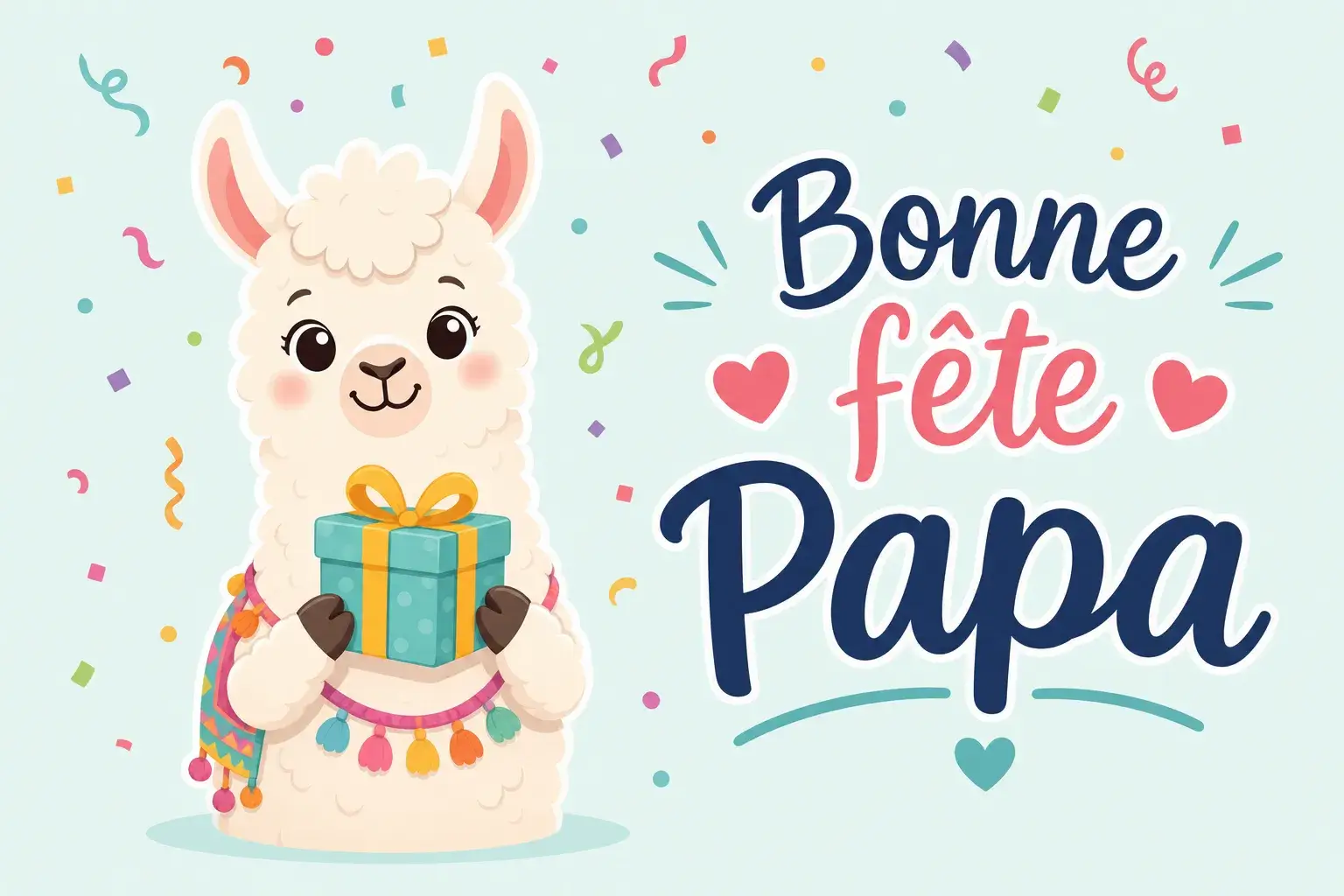 dessin fete des peres lama carte