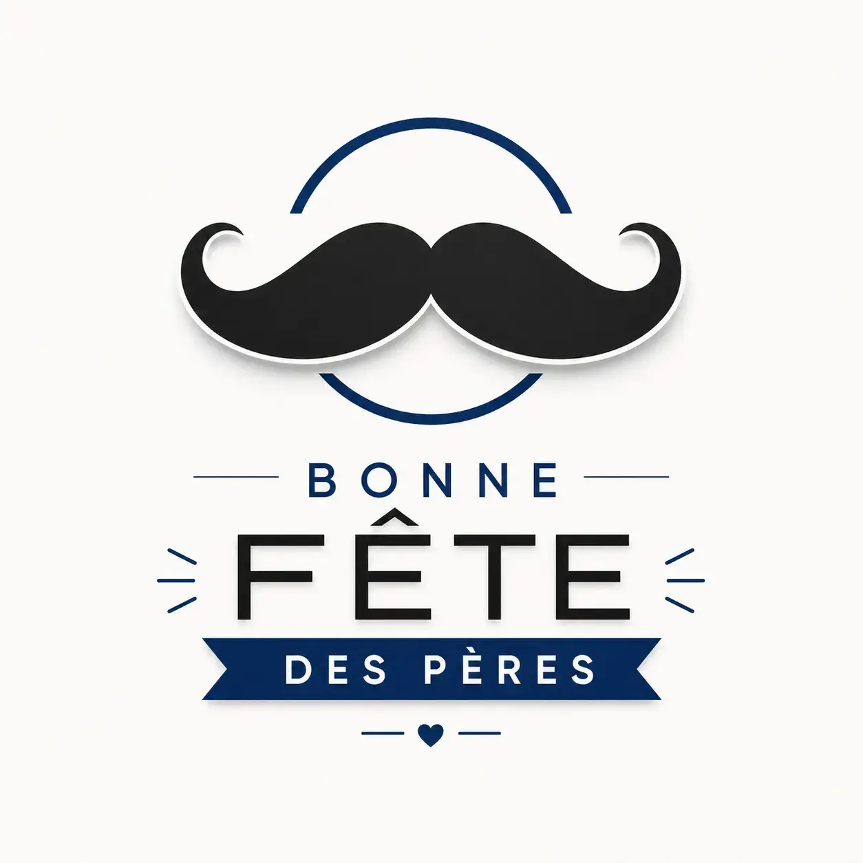 dessin fete des peres vintage
