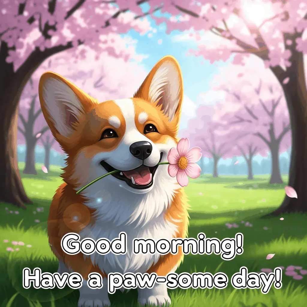 morning-corgi