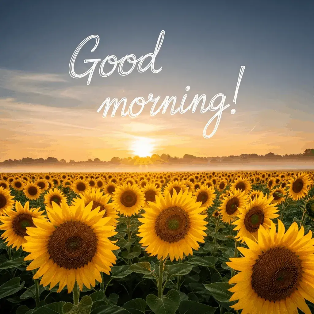 morning-sunflowers