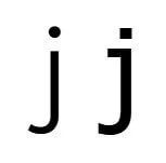 Lettre J minuscule