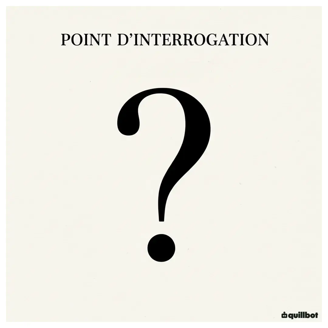 point d interrogation ponctuation