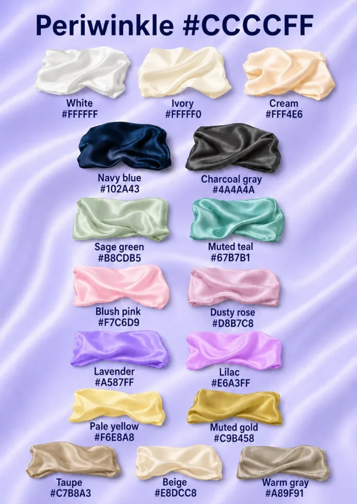 Periwinkle color combinations