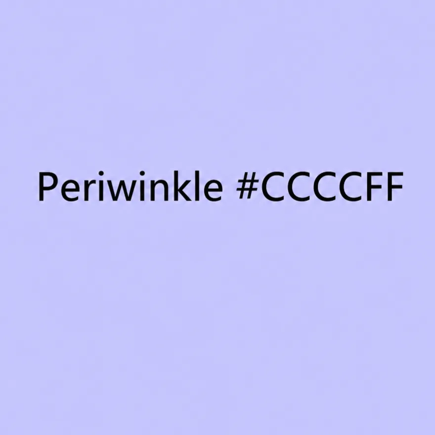 Periwinkle hex code