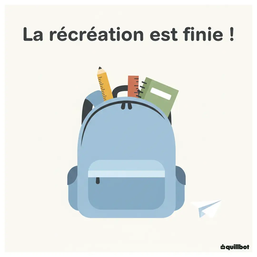 bonne reprise école